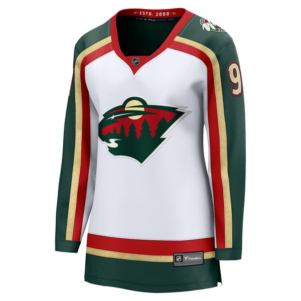 Women's Minnesota Wild Kirill Kaprizov Fanatics White 25th Anniversary Breakaway Player Jersey - Image 3