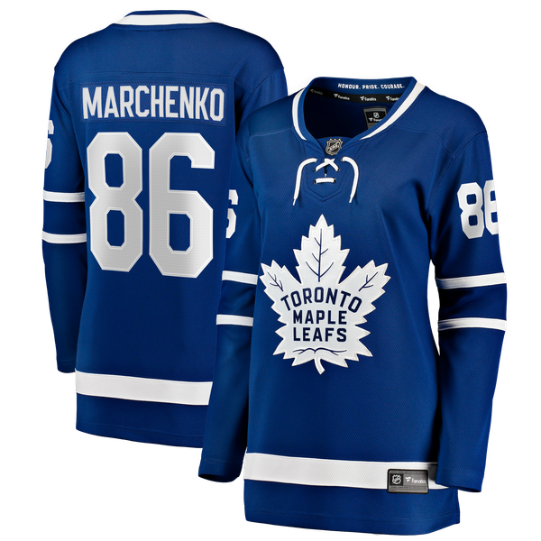 Women's Toronto Maple Leafs Kirill Marchenko Fanatics Blue Home Breakaway Jersey - Image 1