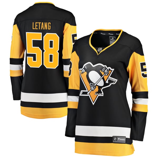 Women's Pittsburgh Penguins Kris Letang Fanatics Black Home Breakaway Jersey - Image 2
