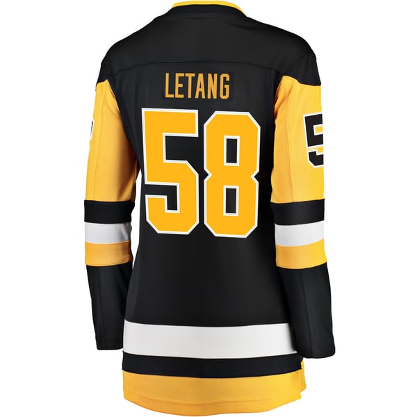 Women's Pittsburgh Penguins Kris Letang Fanatics Black Home Breakaway Jersey - Image 4