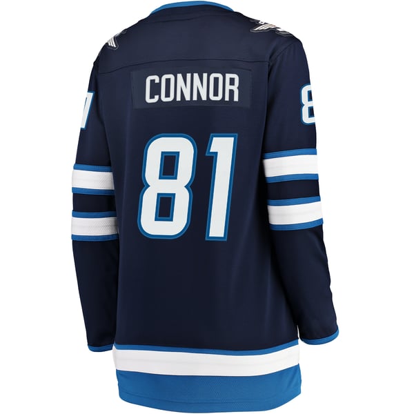 Women's Winnipeg Jets Kyle Connor Fanatics Navy Breakaway Jersey - Image 4