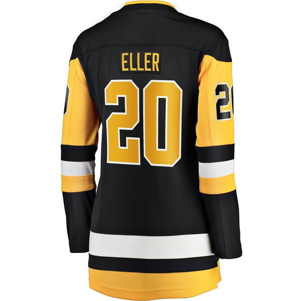 Women's Pittsburgh Penguins Lars Eller Fanatics Black Home Breakaway Player Jersey - Image 4
