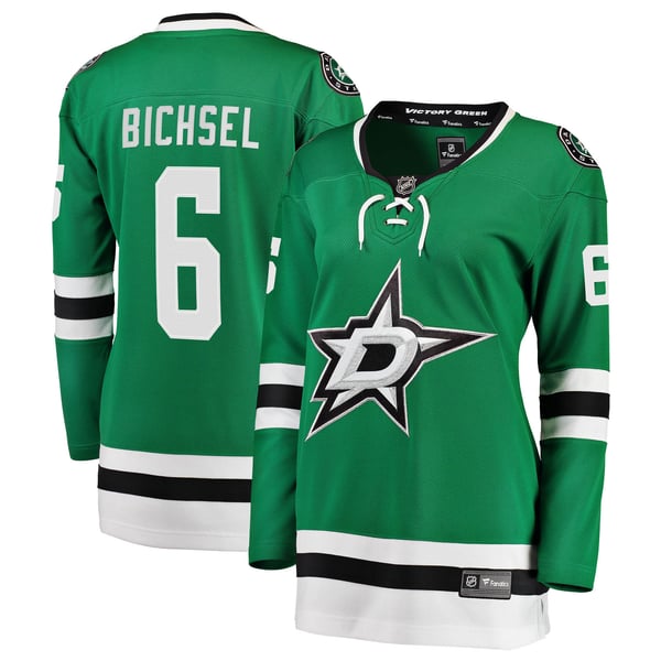 Women's Dallas Stars Lian Bichsel Fanatics Kelly Green Home Breakaway Jersey - Image 1