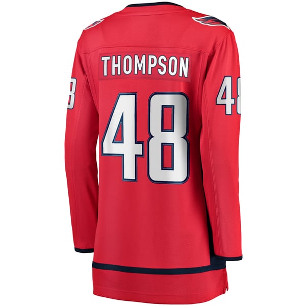 Women's Washington Capitals Logan Thompson Fanatics Red Home  Breakaway Jersey - Image 4