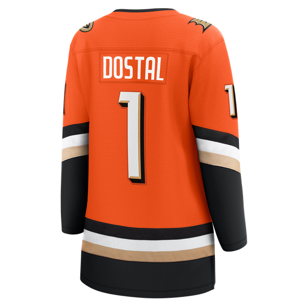 Women's Anaheim Ducks Lukas Dostal Fanatics Orange Home Breakaway Jersey