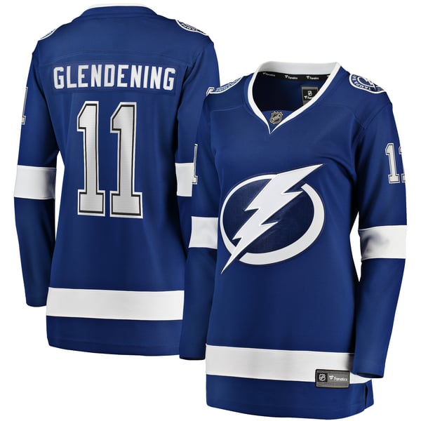 Women's Tampa Bay Lightning Luke Glendening Fanatics Blue Home Breakaway Player Jersey - Image 2