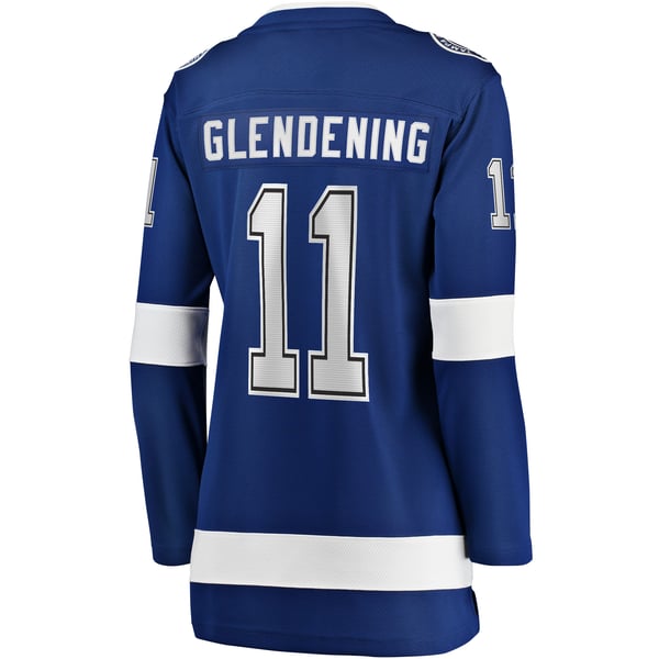 Women's Tampa Bay Lightning Luke Glendening Fanatics Blue Home Breakaway Player Jersey - Image 4