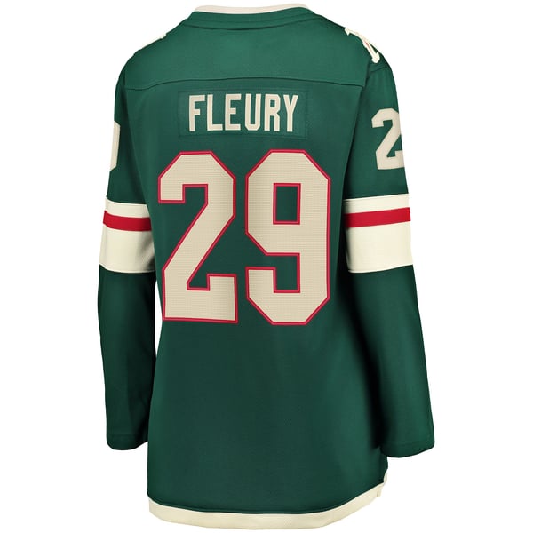 Women's Minnesota Wild Marc-Andre Fleury Fanatics Green Home Breakaway Player Jersey - Image 4
