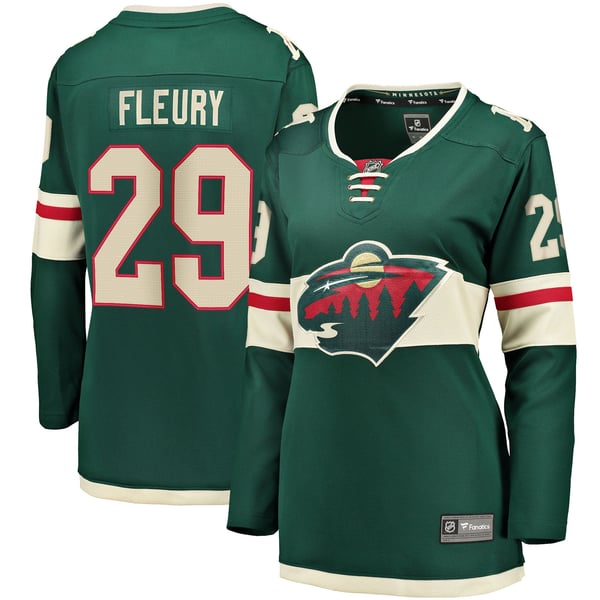 Women's Minnesota Wild Marc-Andre Fleury Fanatics Green Home Breakaway Player Jersey - Image 1