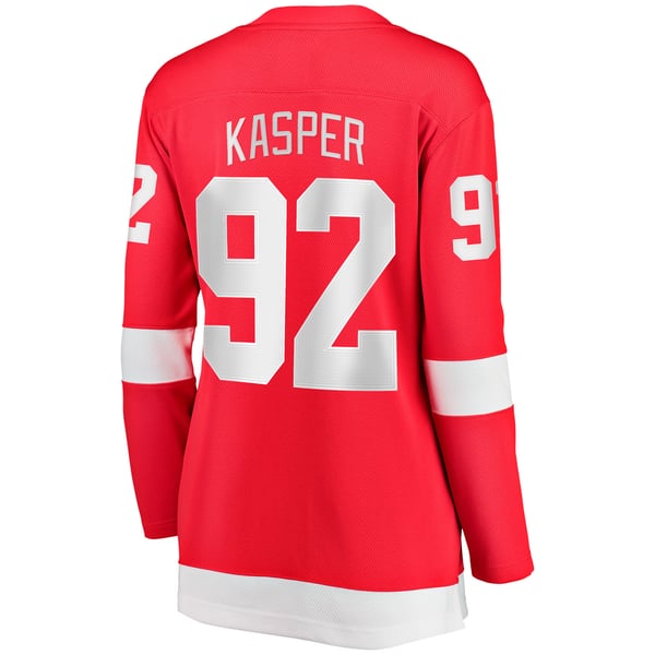 Women's Detroit Red Wings Marco Kasper Fanatics Red Home Breakaway Jersey - Image 4