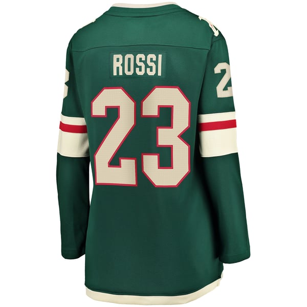 Women's Minnesota Wild Marco Rossi Fanatics Green Home Breakaway Player Jersey - Image 4