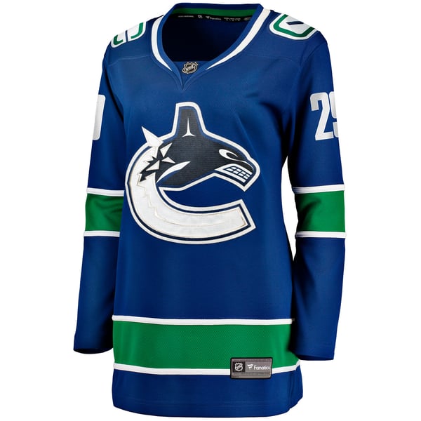Women's Vancouver Canucks Marcus Pettersson Fanatics Blue Home Breakaway Player Jersey - Image 3