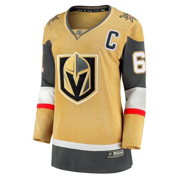 Women's Vegas Golden Knights Mark Stone Fanatics Gold Captain Patch Home Breakaway Player Jersey - Image 3