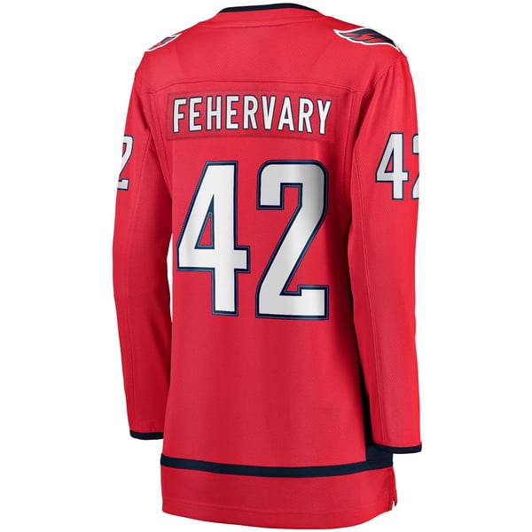 Women's Washington Capitals Martin Fehervary Fanatics Red Home Breakaway Player Jersey - Image 4