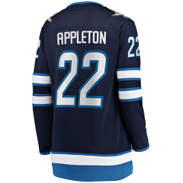 Women's Winnipeg Jets Mason Appleton Fanatics Navy Home Breakaway Jersey - Image 4