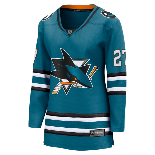 Women's San Jose Sharks Mason Marchment Fanatics Teal Home Breakaway Jersey - Image 3
