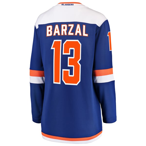 Women's New York Islanders Mathew Barzal Fanatics Blue Alternate Breakaway Jersey - Image 4