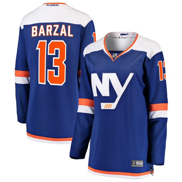Women's New York Islanders Mathew Barzal Fanatics Blue Alternate Breakaway Jersey - Image 1
