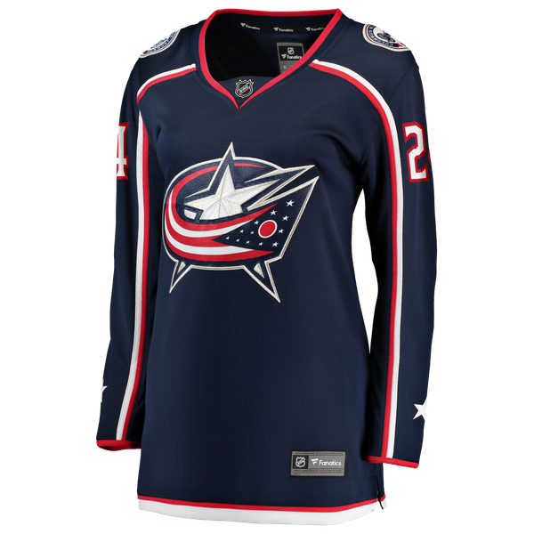 Women's Columbus Blue Jackets Mathieu Olivier Fanatics Navy Home Breakaway Jersey - Image 3