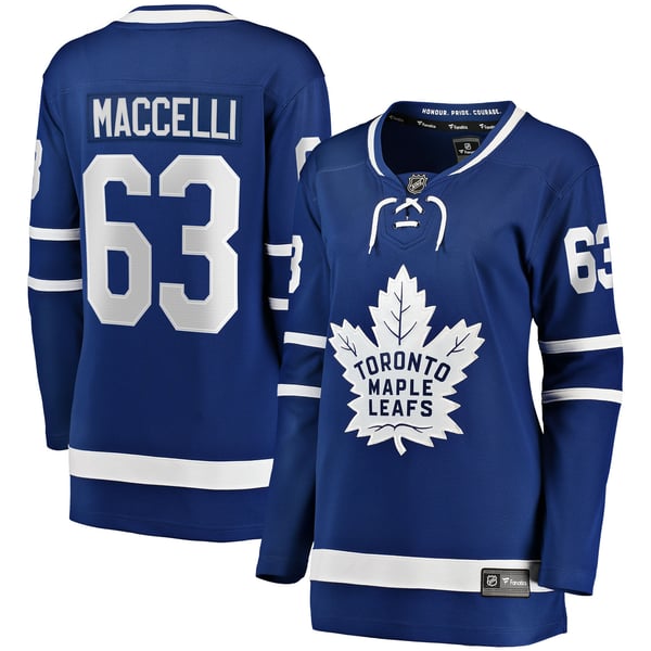 Women's Toronto Maple Leafs Matias Maccelli Fanatics Blue Home Breakaway Jersey - Image 2