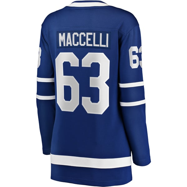 Women's Toronto Maple Leafs Matias Maccelli Fanatics Blue Home Breakaway Jersey - Image 4