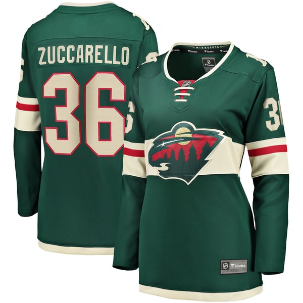 Women's Minnesota Wild Mats Zuccarello Fanatics Green Breakaway Player Jersey - Image 2