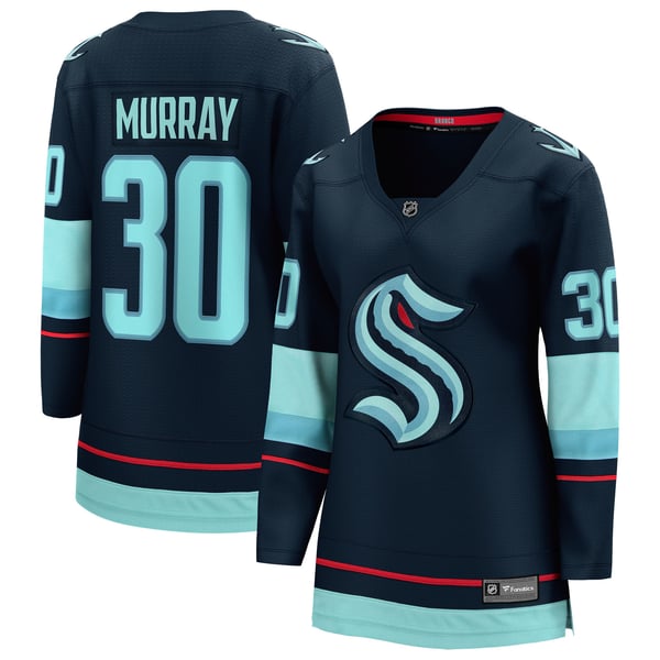 Women's Seattle Kraken Matt Murray Fanatics Deep Sea Blue Home Breakaway Jersey - Image 2