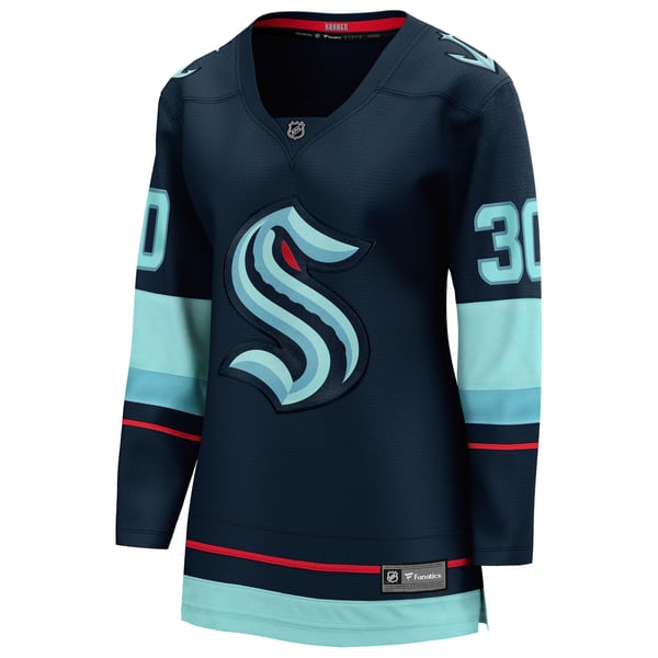 Women's Seattle Kraken Matt Murray Fanatics Deep Sea Blue Home Breakaway Jersey - Image 3