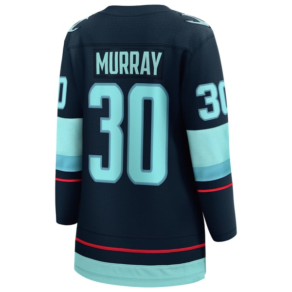 Women's Seattle Kraken Matt Murray Fanatics Deep Sea Blue Home Breakaway Jersey - Image 4