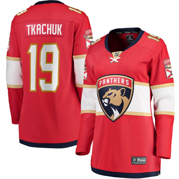 Women's Florida Panthers Matthew Tkachuk Fanatics Red Home Breakaway Player Jersey - Image 1