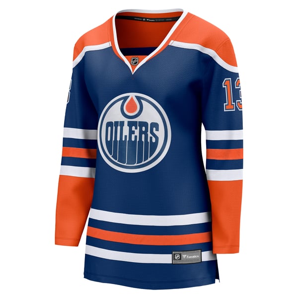 Women's Edmonton Oilers Mattias Janmark Fanatics Royal Home Breakaway Player Jersey - Image 3