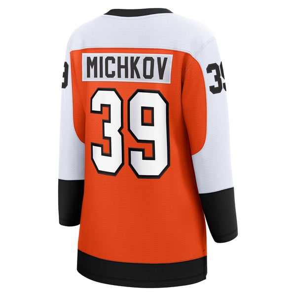 Women's Philadelphia Flyers Matvei Michkov Fanatics Orange Home Breakaway Jersey - Image 4