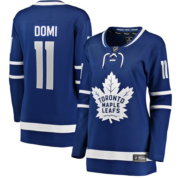 Women's Toronto Maple Leafs Max Domi Fanatics Blue Home Breakaway Player Jersey - Image 2