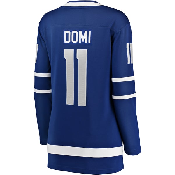 Women's Toronto Maple Leafs Max Domi Fanatics Blue Home Breakaway Player Jersey - Image 4