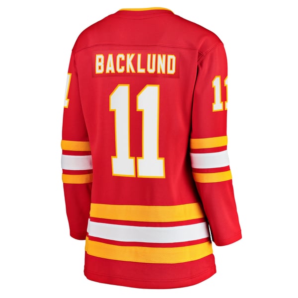Women's Calgary Flames Mikael Backlund Fanatics Red Home Team Breakaway Player Jersey - Image 4