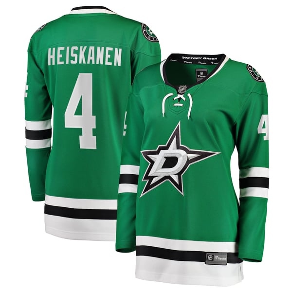 Women's Dallas Stars Miro Heiskanen Fanatics Kelly Green Home Breakaway Player Jersey - Image 2