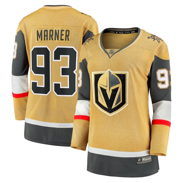 Women's Vegas Golden Knights Mitch Marner Fanatics Gold Home Breakaway Jersey - Image 2