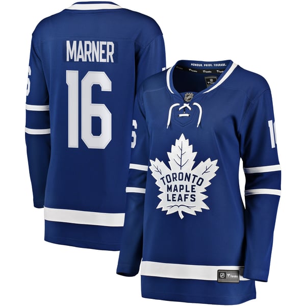 Women's Toronto Maple Leafs Mitchell Marner Fanatics Blue Breakaway Player Jersey - Image 1