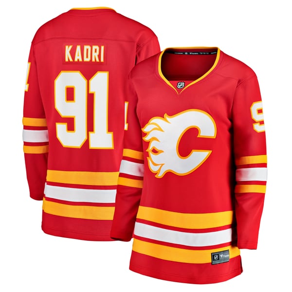 Women's Calgary Flames Nazem Kadri Fanatics Red Home Breakaway Player Jersey - Image 2