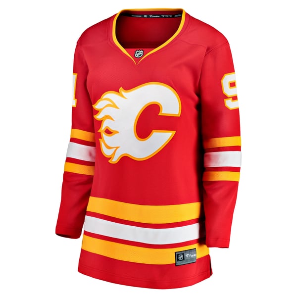 Women's Calgary Flames Nazem Kadri Fanatics Red Home Breakaway Player Jersey - Image 3