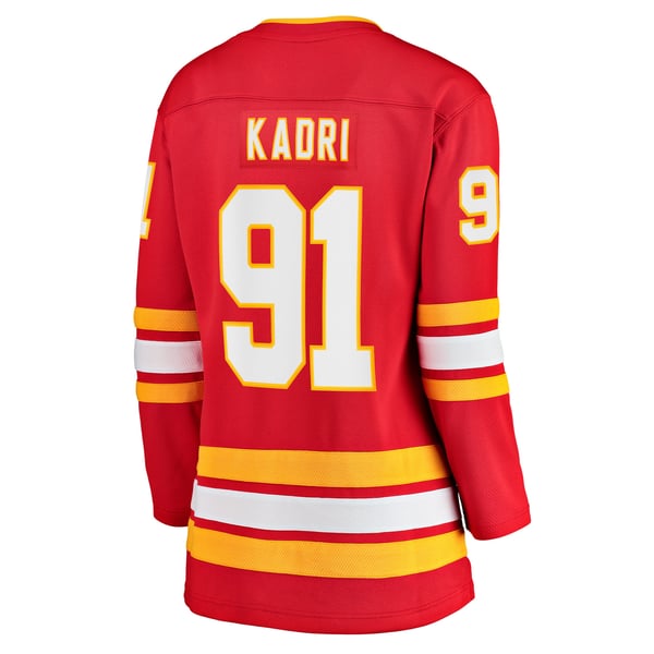 Women's Calgary Flames Nazem Kadri Fanatics Red Home Breakaway Player Jersey - Image 4