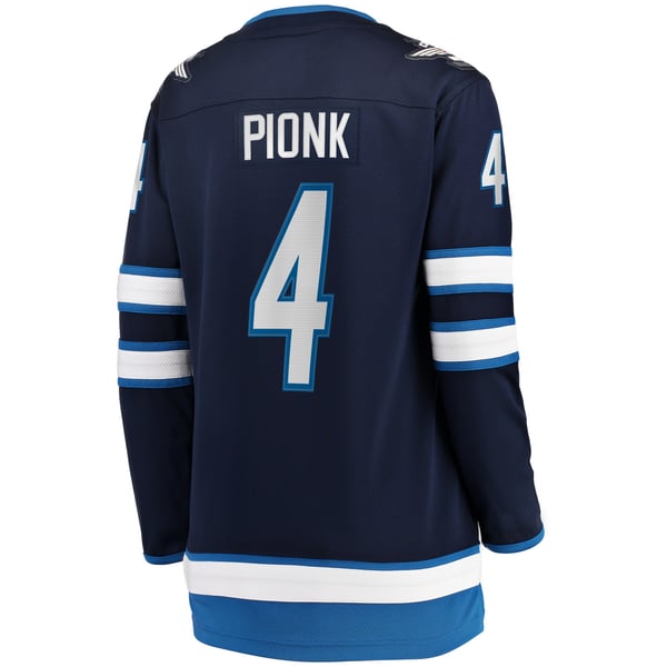 Women's Winnipeg Jets Neal Pionk Fanatics Navy Home Breakaway Player Jersey - Image 4