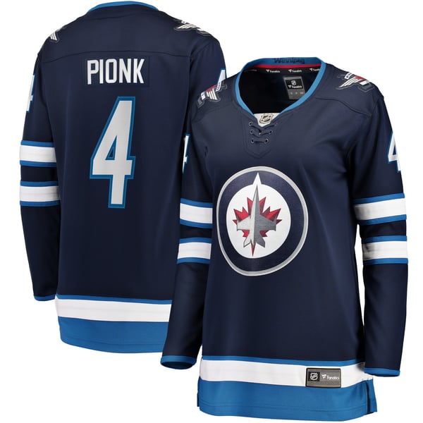 Women's Winnipeg Jets Neal Pionk Fanatics Navy Home Breakaway Player Jersey - Image 1