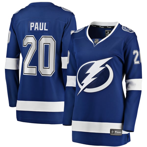 Women's Tampa Bay Lightning Nicholas Paul Fanatics Blue Home Breakaway Player Jersey - Image 2