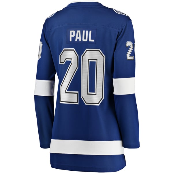 Women's Tampa Bay Lightning Nicholas Paul Fanatics Blue Home Breakaway Player Jersey - Image 4