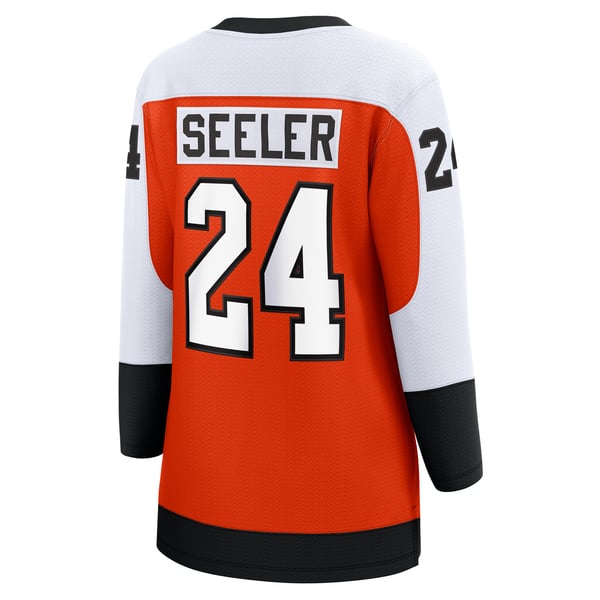 Women's Philadelphia Flyers Nick Seeler Fanatics Orange Home Breakaway Player Jersey - Image 4