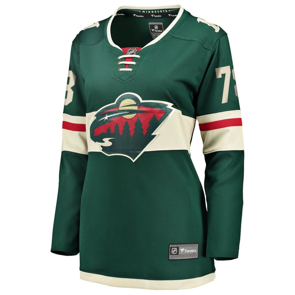 Women's Minnesota Wild Nico Sturm Fanatics Green Home Breakaway Jersey - Image 3