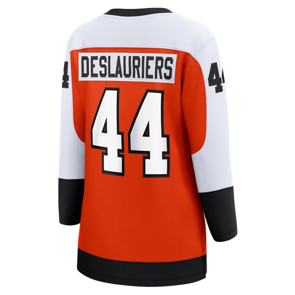 Women's Philadelphia Flyers Nicolas Deslauriers Fanatics Orange Home Breakaway Player Jersey - Image 4