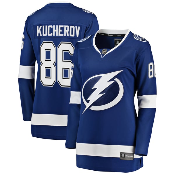 Women's Tampa Bay Lightning Nikita Kucherov Fanatics Blue Home Breakaway Jersey - Image 2