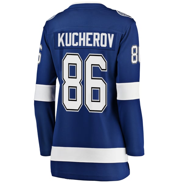 Women's Tampa Bay Lightning Nikita Kucherov Fanatics Blue Home Breakaway Jersey - Image 4
